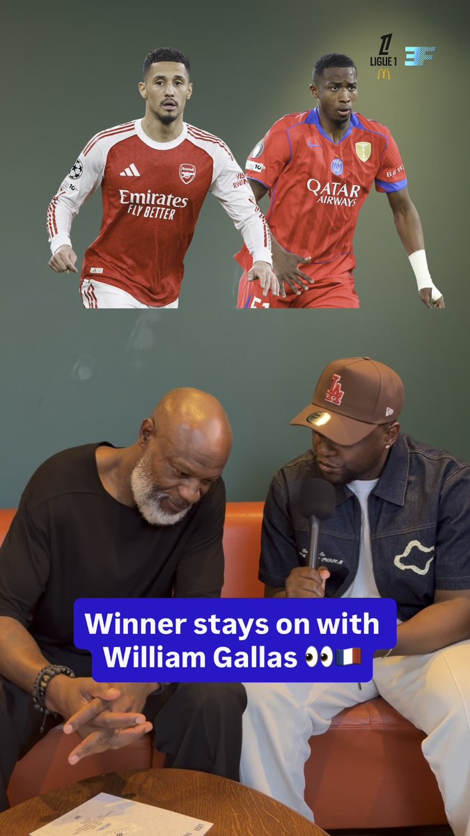 🚨🇫🇷 Winner stays on challenge with William Gallas. 👀 (Aaron/Ligue 1 English)