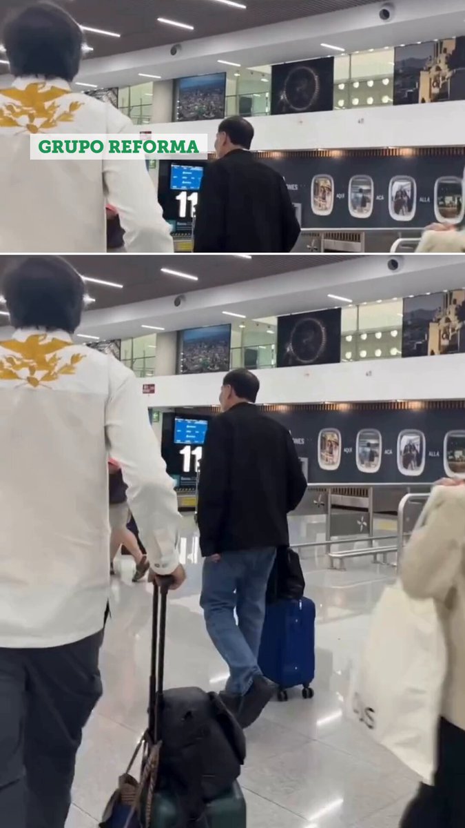 Increpan al senador morenista Gerardo Fernández Noroña con gritos de ‘corrupto’ y ‘narcopolítico’ en el AICM tras su regreso de Nayarit. 📹ratballs00