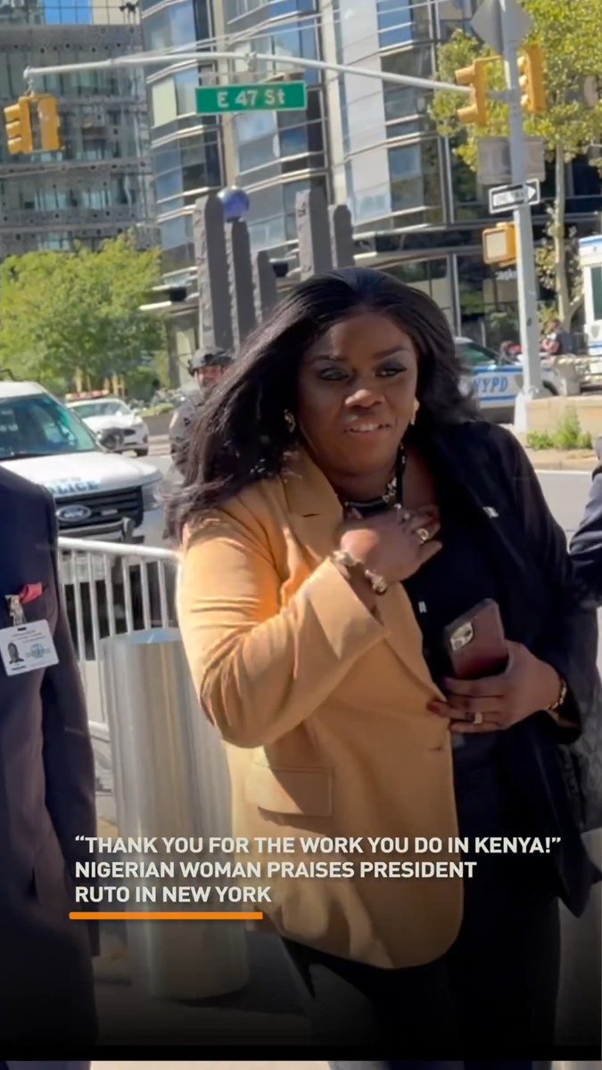 “Thank you for the work you do in Kenya!” Nigerian woman praises President Ruto in New York