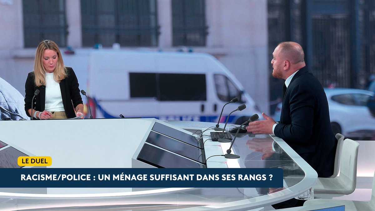 🔴 🗣️ Interrogé sur le racisme dans la police après les propos d'un policier de Carcassonne, le porte-parole du RN Matthieu Valet défend : "Le problème [...] ce n'est pas le racisme dans la police, le problème [...] c'est le racisme anti-flic." #AvantLe20h #canal16