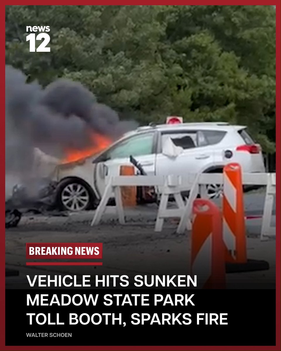 JUST IN: Firefighters are on scene at the #SunkenMeadow State Park toll booth complex for a second week in a row after a vehicle went into the toll booth. - #LongIsland #breakingnews