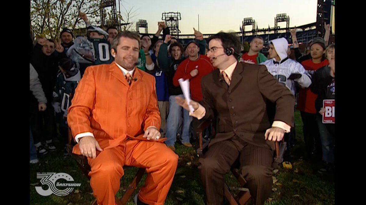 .John Oliver and Jason Jones pit New York against Philadelphia to find the douchiest sports fans #TDS30