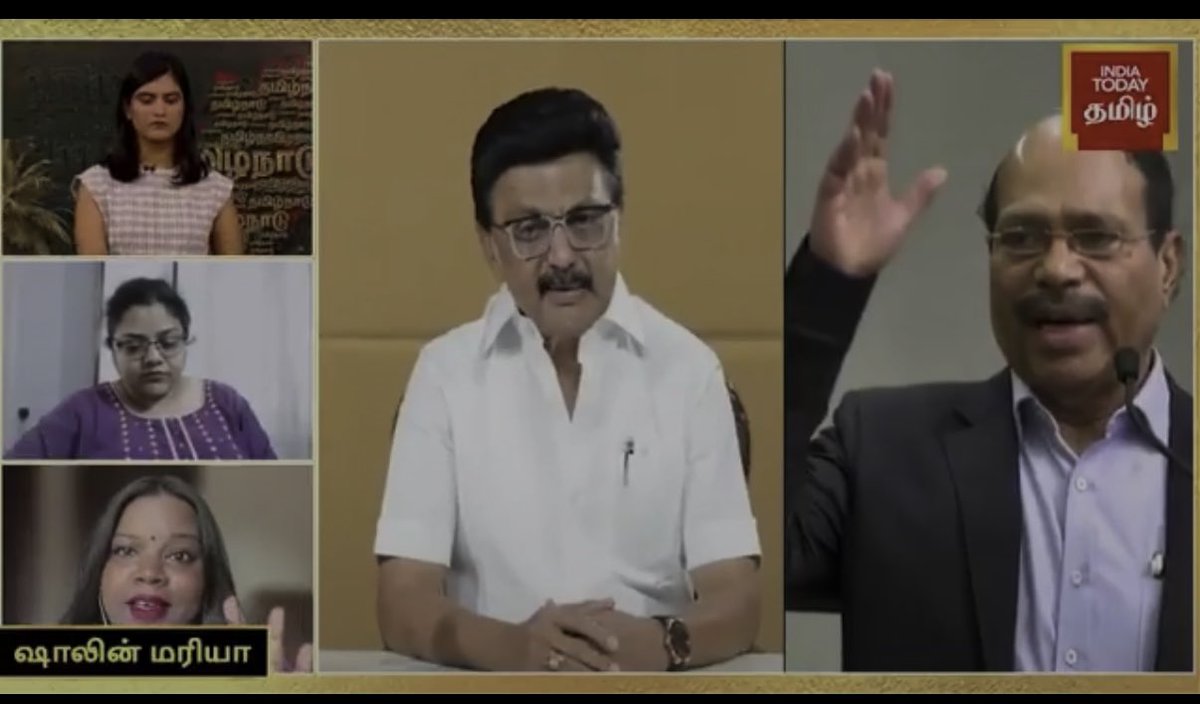 Part of Today’s panel with Akshita Nandagopal for India Today Tamil on the GEM Granites Veeramani Child Sexual abuse racket case . Thanks Akshita for discussing this in the first place when Tamil Media failed to do it .