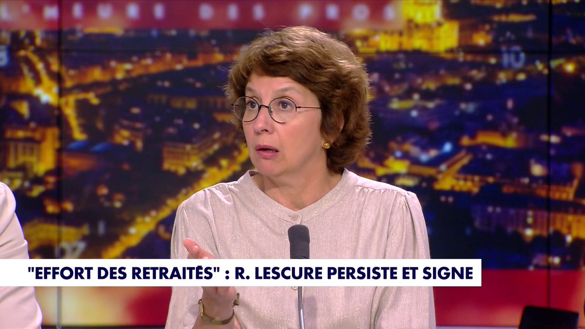 Véronique Jacquier, journaliste, concernant les propos de Roland Lescure sur les retraités : «C'est totalement indécent», dans #HDPros2 Toute l'info est à retrouver sur