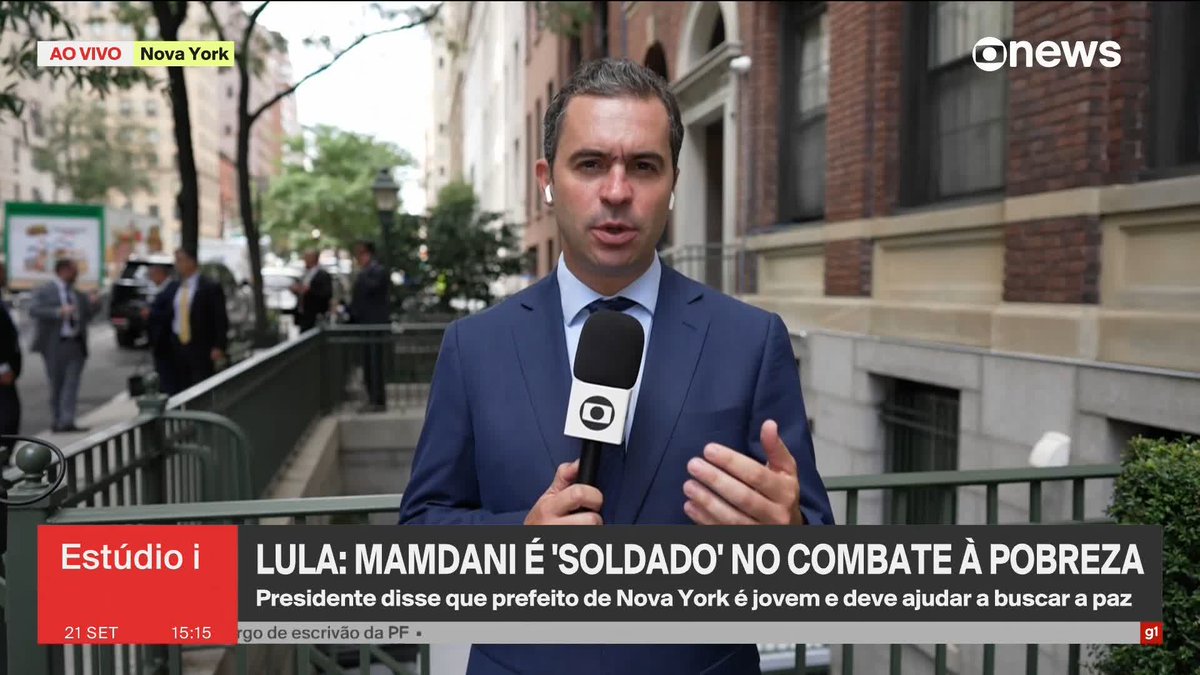 Lula, que está nos EUA para a Assembleia Geral da ONU, se encontra com Zohran Mamdani, prefeito de Nova Iorque. Os dois conversaram sobre o combate à pobreza e à desigualdade social. ➡️ #Estúdioi - de segunda a sexta, às 13h, na #GloboNews.