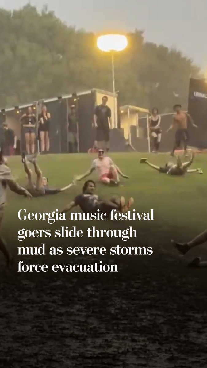 Severe storms forced the temporary evacuation of Atlanta’s Shaky Knees festival. Some attendees slid through muddy grass before the festival reopened, with Twenty One Pilots returning for a shortened set.