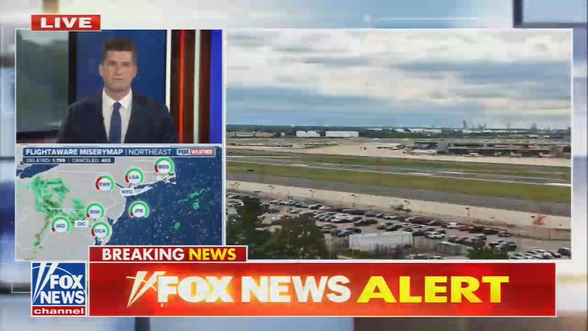 Fox: Major delays rippling across airports today. A circuit failure at Philadelphia's air traffic control facility triggered multiple ground stops. Repairs could take up to 13 hours