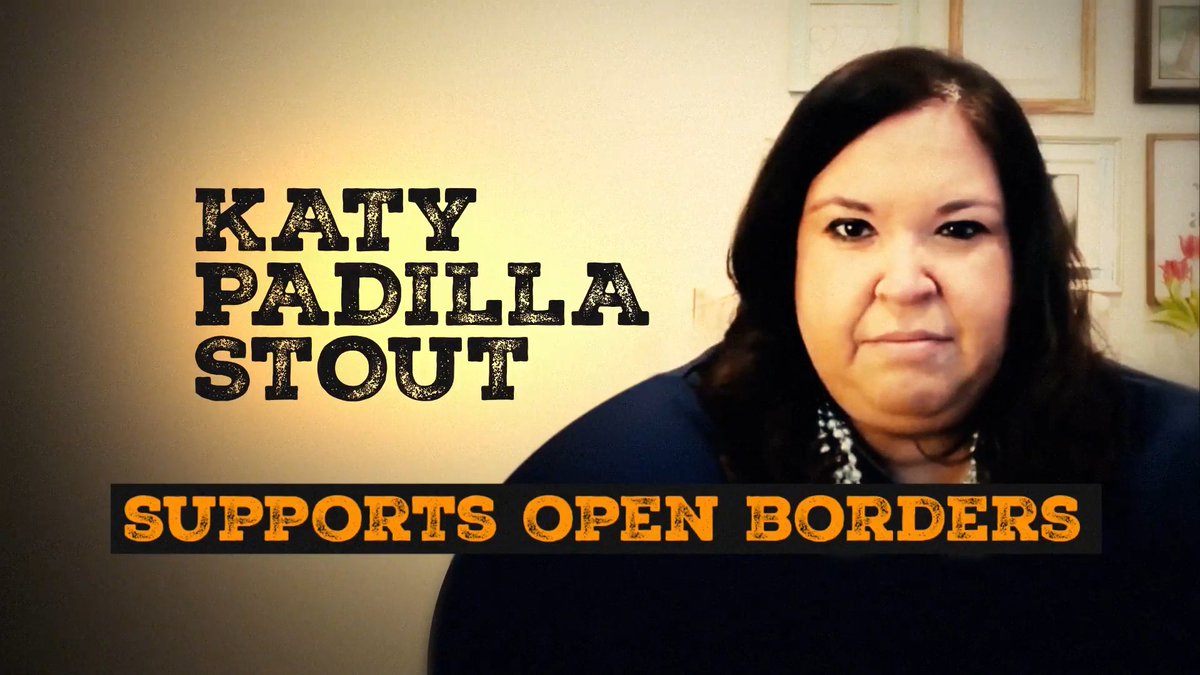 Socialist Democrat Katy Padilla Stout supports 100% of the CRAZY, left-wing agenda: * Open borders &amp; amnesty for illegal aliens * Welfare handouts for non-citizens * Men in women's sports * Repealing the Trump Tax Cuts, tax hikes on Americans * Gun Registration &amp; Confiscation