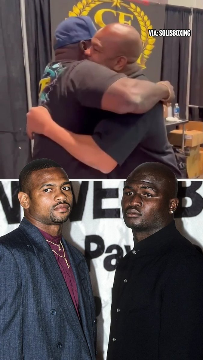 FORMER FOES 🤝 Roy Jones Jr and James Toney catching up over the weekend ⭐️