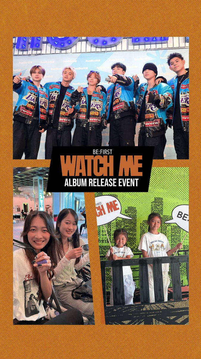 That’s a wrap on ‘WATCH ME’ 🎬 From city to city, BESTY showed up and made every stop one to remember 🤞 👀 BE:FIRST Album Release Event | 9/18 - 9/20 📍 LA hello82 LA 📍 NYC hello82 NYC 📍 ATLANTA hello82 ATLANTA 📍 SAN DIEGO hello82GO! SAN DIEGO 📍 DALLAS hello82 DALLAS 📍 HONOLULU Album Release Event 📍 CENTENNIAL, CO KPOP ZONE COLORADO 📍 CONCORD, CA 12KST Shop 📍 HOUSTON, TX EVE PINK K-POP 📍 MADISON, AL Shiny Edition 📍 PITTSBURGH, PA Kawaii Gifts 👀 BE:FIRST Barnes & Noble Album Release Event | 9/18 - 9/20 📍 ALA MOANA, HI 📍 CHICAGO, IL 📍 SAN JOSE, CA 📍 SEATTLE, WA 📍 TORRANCE, CA 📍 WASHINGTON, D.C. BE:FIRST #BEFIRST #WATCHME #BF_WATCHME #hello82