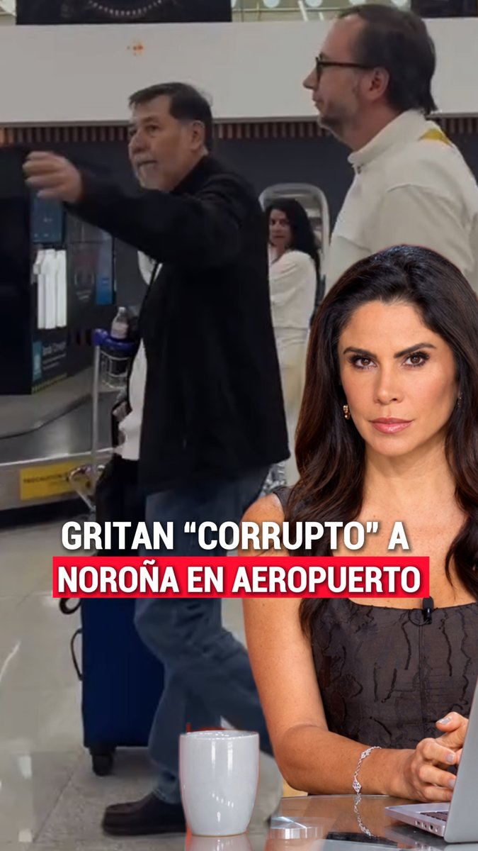 ✈️ Gerardo Fernández Noroña fue increpado en la Terminal 2 del AICM. Un grupo de personas le gritó “¡corrupto!” y “¡fuera Morena!” mientras caminaba hacia la salida. #GerardoFernandezNorona #Norona #AICM #AeropuertoCDMX #MORENA