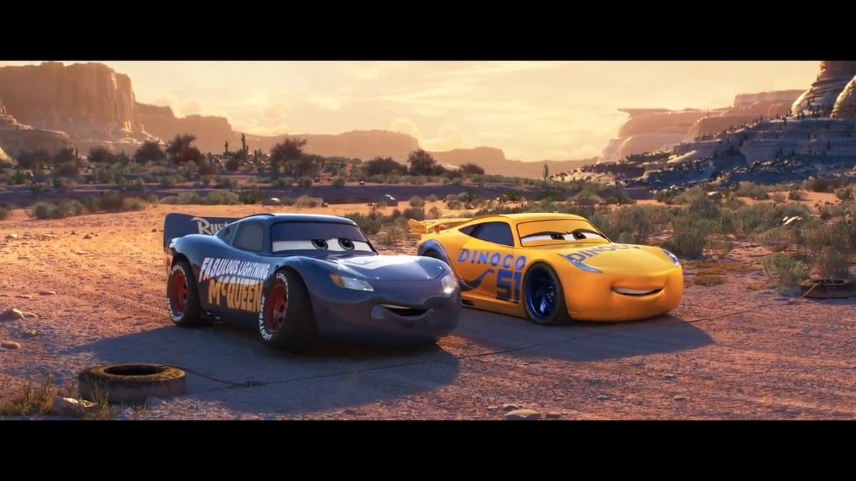 Can I say that I do not liked Cars 3’s ending? Because it just feels rushed, like compared to the first movie’s ending it takes its time to slow down before the conclusion.
