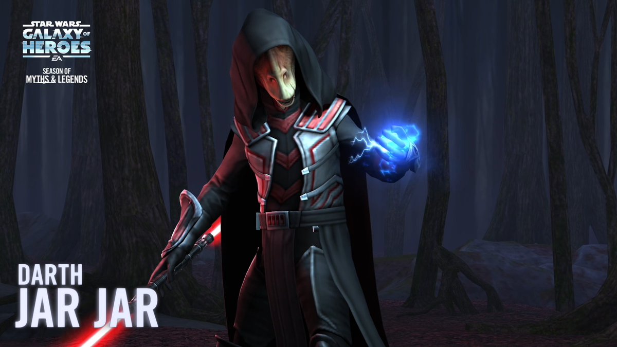 Epic battles await you #ontheholotable in STAR WARS™: Galaxy of Heroes. Unlock characters like Mara Jade Skywalker, Jaxxon, Darth Jar Jar, and more in the latest season: Era of Myths & Legends. Download on mobile or PC through the EA app now