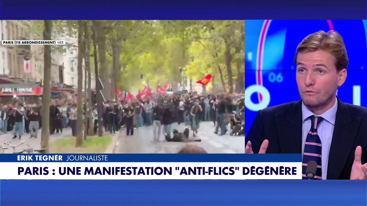 Erik Tegnér, journaliste : «Les véritables victimes, ce sont les policiers et les gendarmes», dans #100Politique Toute l'info est à retrouver sur