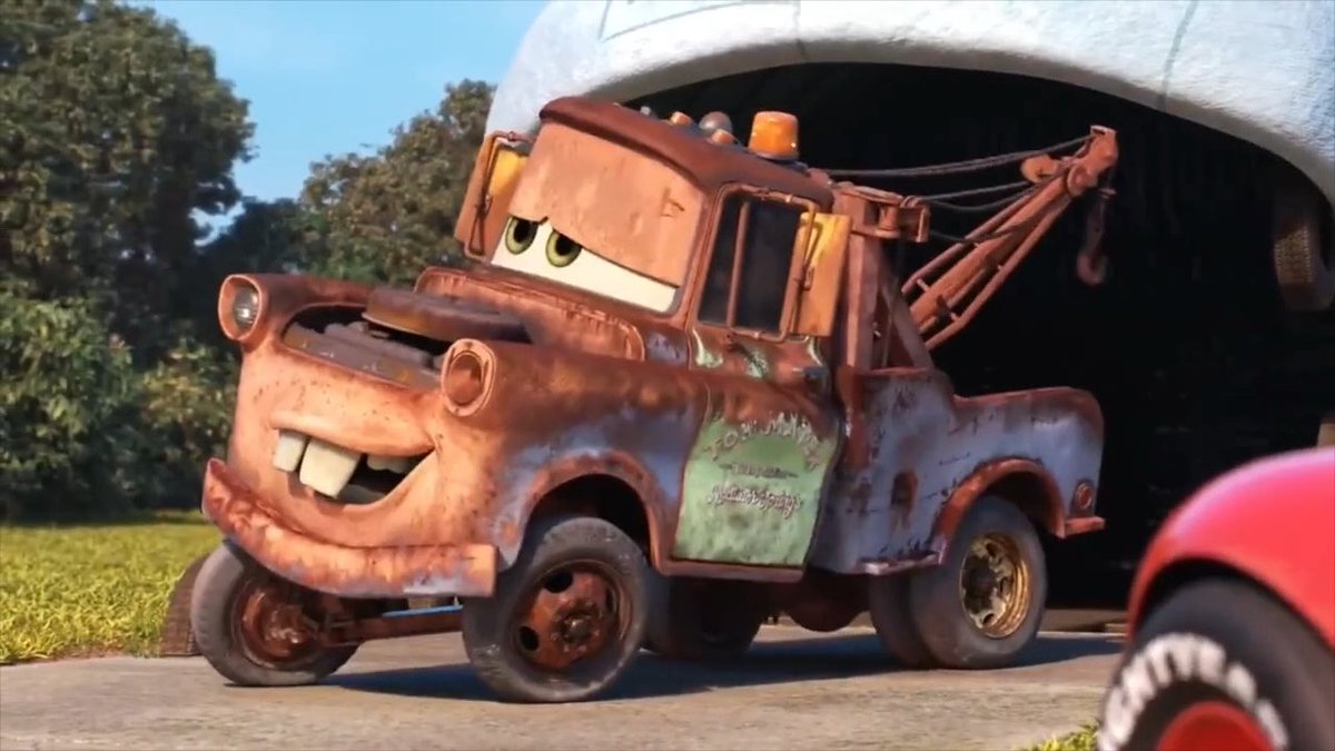 I loved how Ivy and Mater gets a car washed and she looked beautiful while Mater still looks the same.