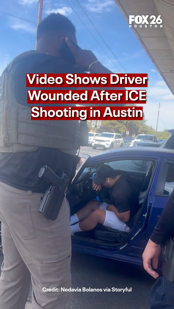 Austin ICE shooting: Video shows driver wounded