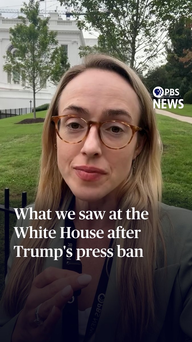 When the president has an open event, the designated TV pool network distributes it live to media outlets worldwide. But on Monday, those cameras were dark. That's because the White House TV pool banded together and refused to cover President Donald Trump's events after he banned CNN, Politico and MS NOW for their coverage. The three news organizations sued the Trump administration in response. PBS News White House correspondent Liz Landers (Liz Landers) explains what happened.