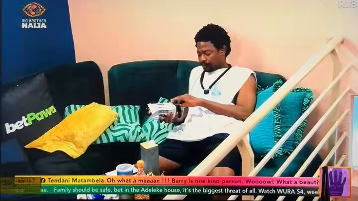 Ebuka; Aikou let’s look at your journey in the big brother house. Screen 📺; crunchcrunchcrunch 😂😂😂 #BBNaija