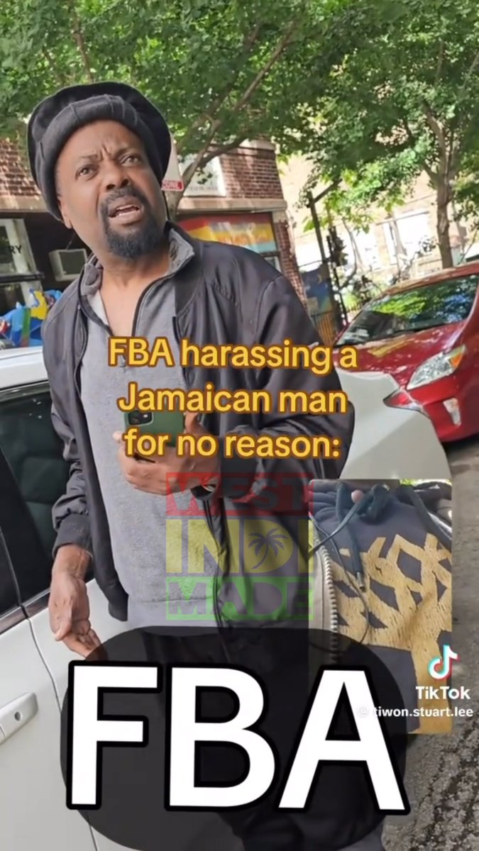 FBA man randomly harassing a Jamaican 🇯🇲 barber in Brooklyn New York for no reason 🤦🏽♂️