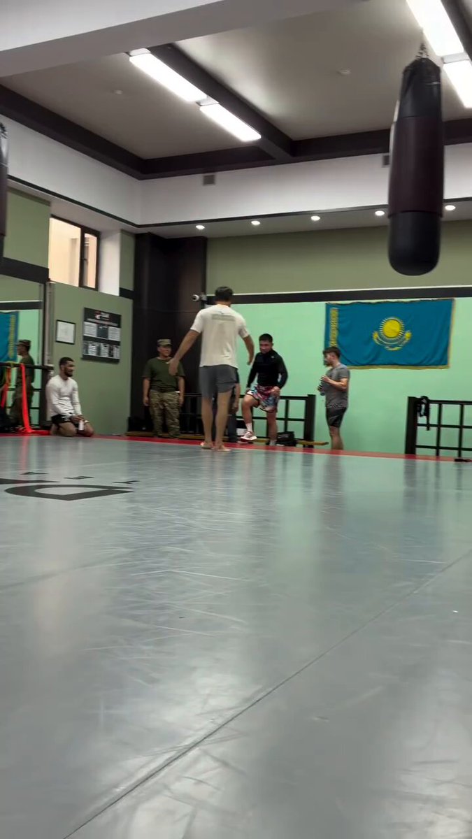 Latest Shavkat Rakhmonov training footage Him play wrestling, looks like recovery is going well