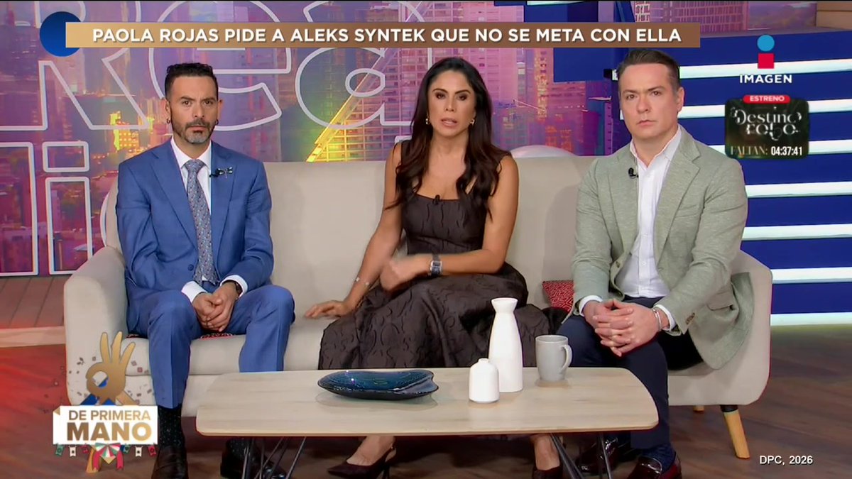 ¡Paola Rojas RESPONDE DIRECTO a Aleks Syntek tras hablar de polémica con su expareja, Zague! #DePrimeraManoTV👌 de lunes a viernes 3 pm por el 3.1 de #ImagenTelevisión: