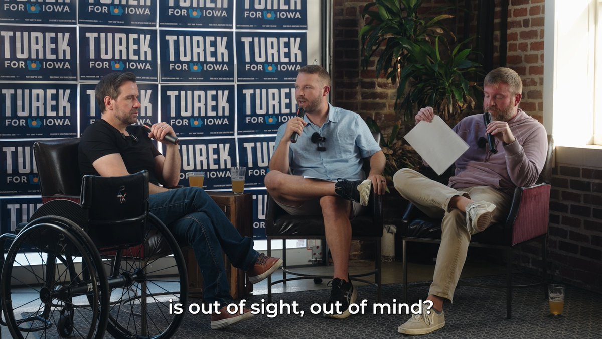 Ashley Hinson says the war in Iran is "out of sight, out of mind" for Iowans. It's only "out of sight, out of mind" to a multimillionaire like Ashley Hinson, who's voted to continue the war seven times while Iowans are getting squeezed by skyrocketing gas prices.
