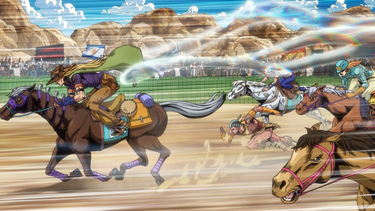 🏇 JOJO-FEIRA ESTÁ VOLTANDO 🏇 O cavalo chegou com o recap para vocês lembrarem de tudo que aconteceu na primeira etapa. O primeiro episódio da 2ª Etapa de STEEL BALL RUN Jojo's Bizarre Adventure chega em 4 dias.