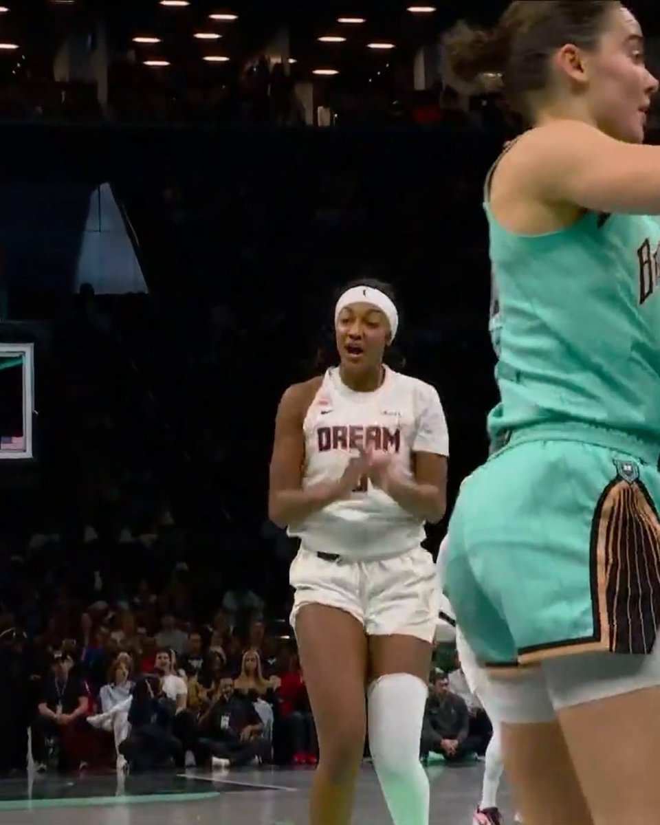 They both hit the "Too Small" 💪 Angel Reese and Jonquel Jones went celly for celly 🔥