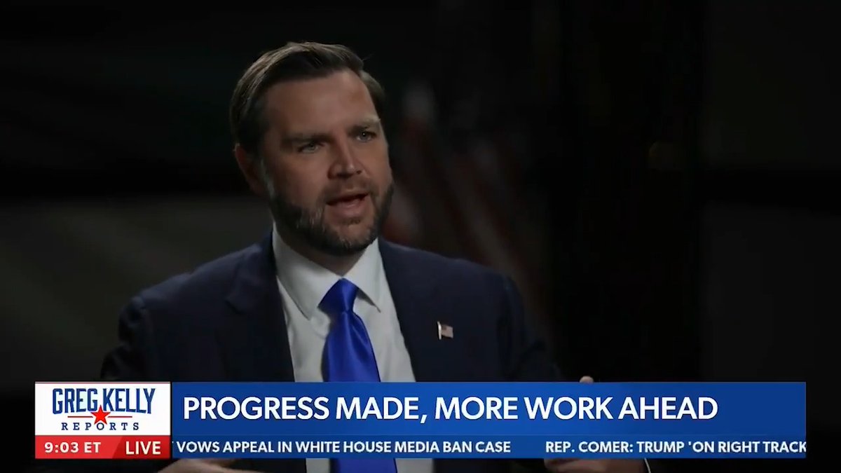 WATCH IN FULL: Vice President JD Vance's interview with Greg Kelly on NEWSMAX