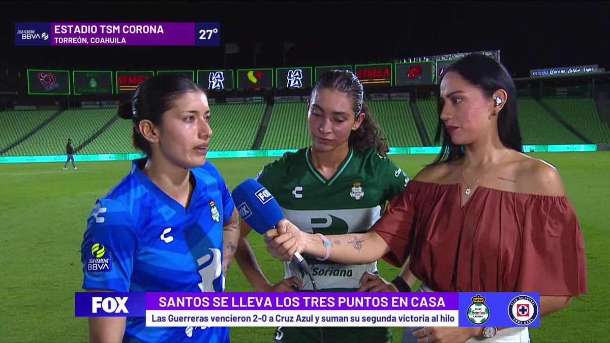 ¡NO PUEDEN CONTENER LA EMOCIÓN! Kathya Mendoza y Sasha Pickard no se contuvieron después de vender a Cruz Azul frente a su afición. #LigaFemenilenFOX