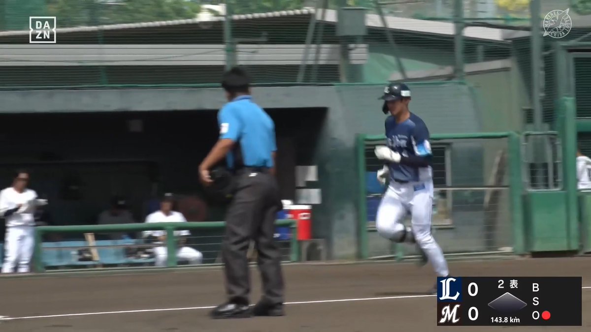 打った瞬間 防球ネットに突き刺さった 石井一成 ファーム第3号ホームラン ⚾️ロッテ×西武（ファーム） #イージースポーツ #seibulions #だったらDAZN