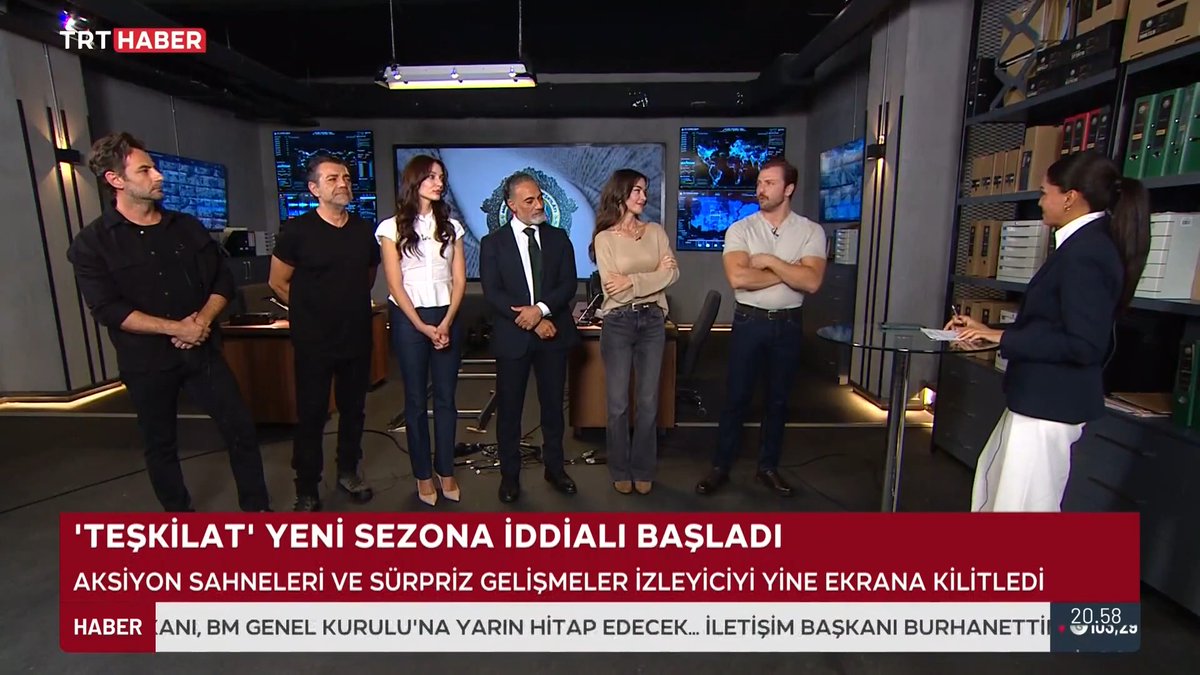 TRT 1'in reyting rekortmeni dizisi 'Teşkilat' 7. sezonuyla geri döndü. Heyecan ve aksiyon dolu sahneleriyle izleyiciyi her pazar ekran başına kilitleyen dizinin oyuncuları yeni sezonu TRT Haber’e anlattı.