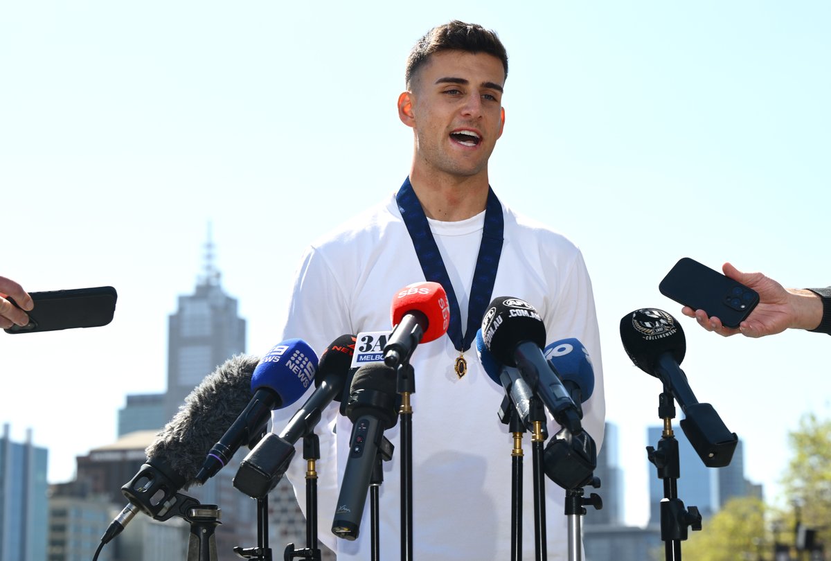 You wouldn’t believe how busy Nick Daicos was the morning after winning the Brownlow 🤯