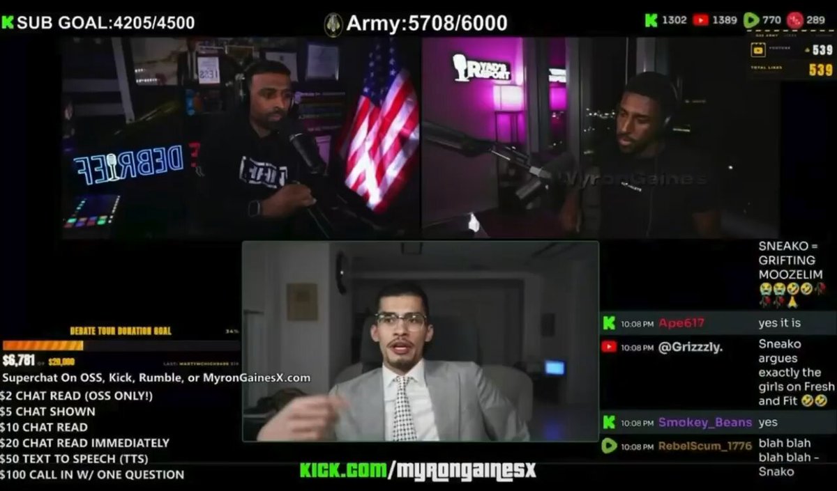 Ryad humiliates Sneako as Sneako humiliates himself.