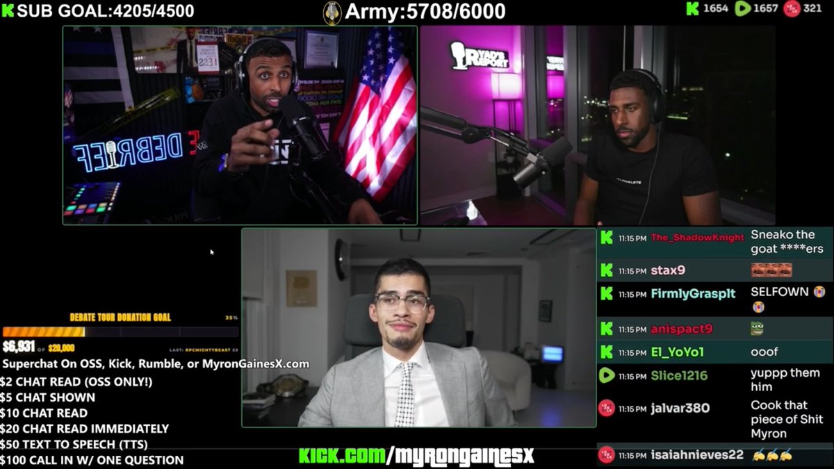 Ryad and Myron confront Sneako: “you didnt care when Nick Fuentes was your friend and said this back then”