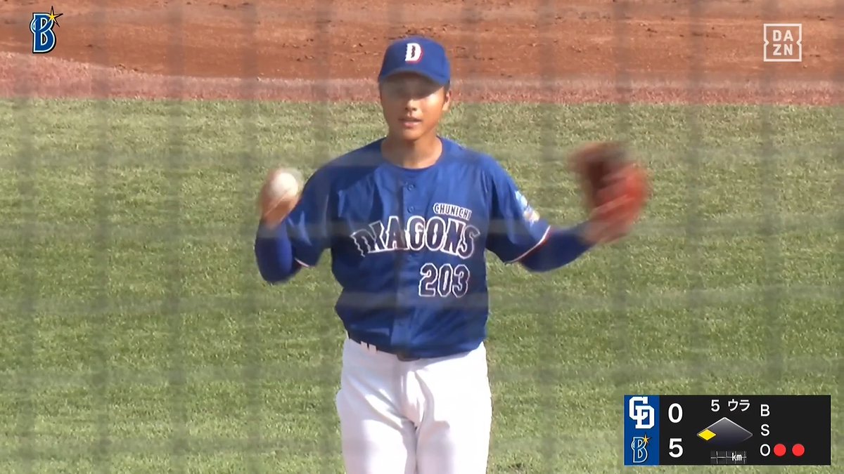 来季に期待 まずは支配下登録を目指す 井上剣也 落差の大きいフォークボール ⚾️DeNA×中日（ファーム） #イージースポーツ #dragons #だったらDAZN
