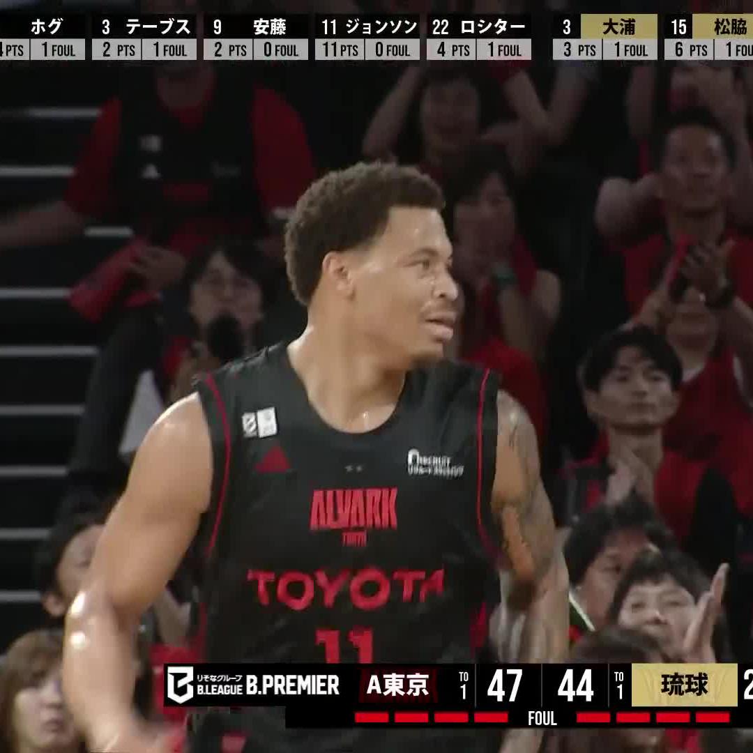 解説もうなるほどの技術の高さ😲 ヘジテーションで相手を翻弄する🌀 Keyontae 📺テレビ朝日系列 全国地上波放送 📲バスケットLIVE配信 #アルバルク東京 #WEともに挑む #Bプレミア