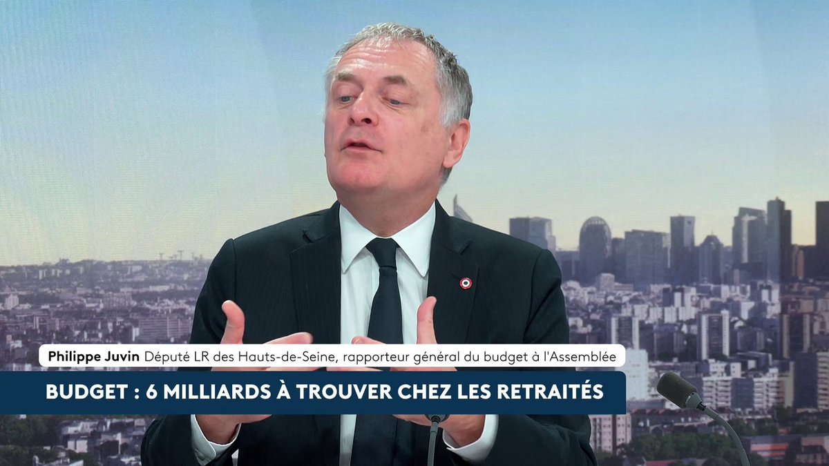 🔴 🗣 "Le candidat à la présidentielle qui vous dira qu'il est capable de financer le budget de la France pendant 5 ans, sans augmenter l'âge de la retraite, vous ment, ce n'est tout simplement pas possible", assure le député LR, Philippe Juvin. #canal16