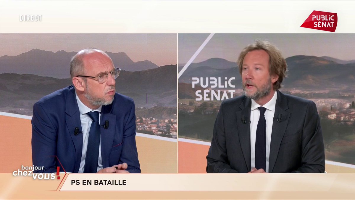 Primaire du PS : “C’est un homme qui est à l’écoute, c’est un homme qui comprend, c’est un homme qui doute, il n’est pas pétri de certitudes (...) il est préoccupé sincèrement”, explique Boris VALLAUD (PS), soutien de Raphaël Glucksmann. #BonjourChezVous