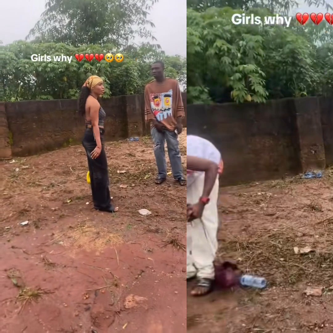 “How can you have a boyfriend and still be che@ting with another man?” Drama as a man records the moment his friend forcefully collects the bags and other items he bought for his girlfriend after catching her with another man.