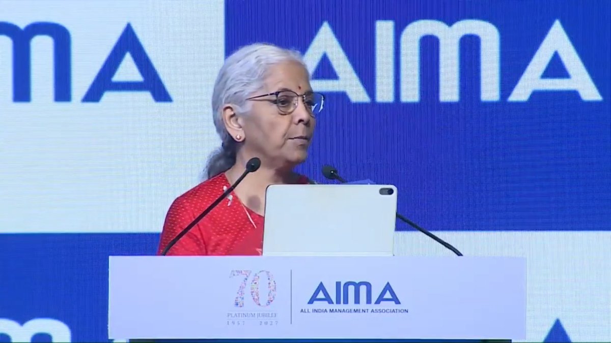 States are competing on attracting investments and that competition is dispersing high-value operations into tier-2 and tier-3 centres such as Coimbatore, Vadodara, Visakhapatnam, Indore, Bhubaneswar and Jaipur. Semiconductor Mission 2.0 is built on that same template of central frameworks matched by state execution. The alignment should now be adapted across electronics components, biotechnology, advanced materials and green energy ecosystems. - Smt Nirmala Sitharaman at the 53rd National Management Convention of All India Management Association in New Delhi (1/n)