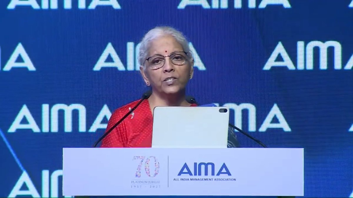 The theme before us is “Transforming for Tomorrow: Growth with Resilience.” For Indian industry, that means building not only for scale, but for durability — stronger institutions, better governance, higher quality and deeper technological capability. India today has the scale of market, the entrepreneurial energy and the institutional capacity to aim much higher. Execution will determine how successfully we convert these strengths into lasting national capability. - Smt Nirmala Sitharaman at the 53rd National Management Convention of All India Management Association in New Delhi (1/n)