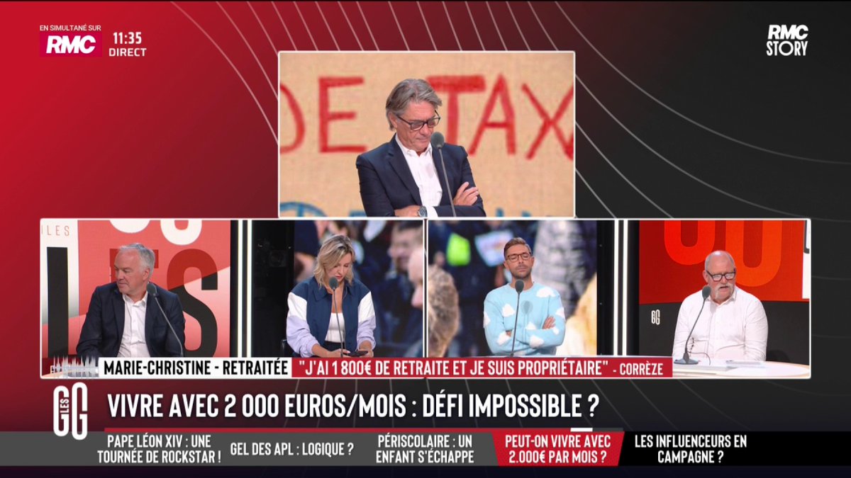 📞 Marie-Christine, retraitée : "2.000 €, ce n'est pas possible pour vivre. Quand on dit que pour un retraité propriétaire, tout va bien, je saute au plafond. Je dois refaire ma toiture à 30.000 €. Je ne pourrai jamais. Ma maison prend l'eau et je n'ai pas les moyens" #GGRMC