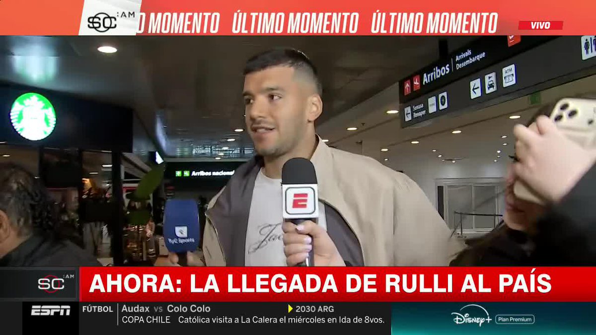 "VA A SER MUY EMOTIVO", afirmó Gerónimo Rulli en su llegada a la Argentina sobre lo que será la despedida de Leo Messi de la Selección. 📺 #SportsCenter | ESPN en el Plan Premium de #DisneyPlus