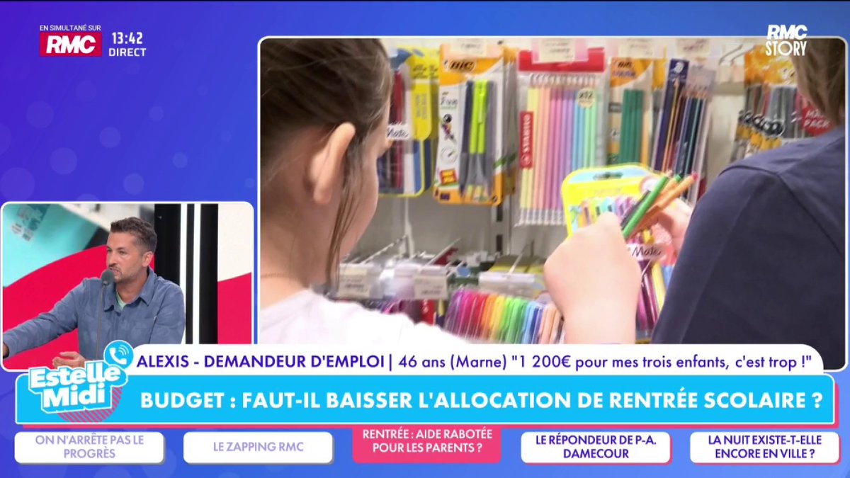 🎒 Faut-il baisser l’allocation de rentrée scolaire ? 📞 Alexis : "J'ai 3 filles, et je trouve que les 1 200€ que j'ai touchés, on n'a pas tout dépensé pour la rentrée scolaire... ça nous a permis de faire autre chose derrière ! On s'est fait un peu de vacances, aller à la pêche"