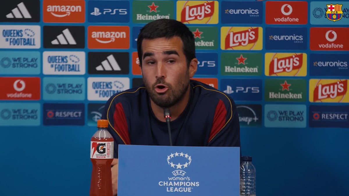 🎙 𝗣𝗲𝗿𝗲 𝗥𝗼𝗺𝗲𝘂 ❝Tenim un equip molt competitiu i hi ha molta unió dins el vestidor i dins el Club.❞