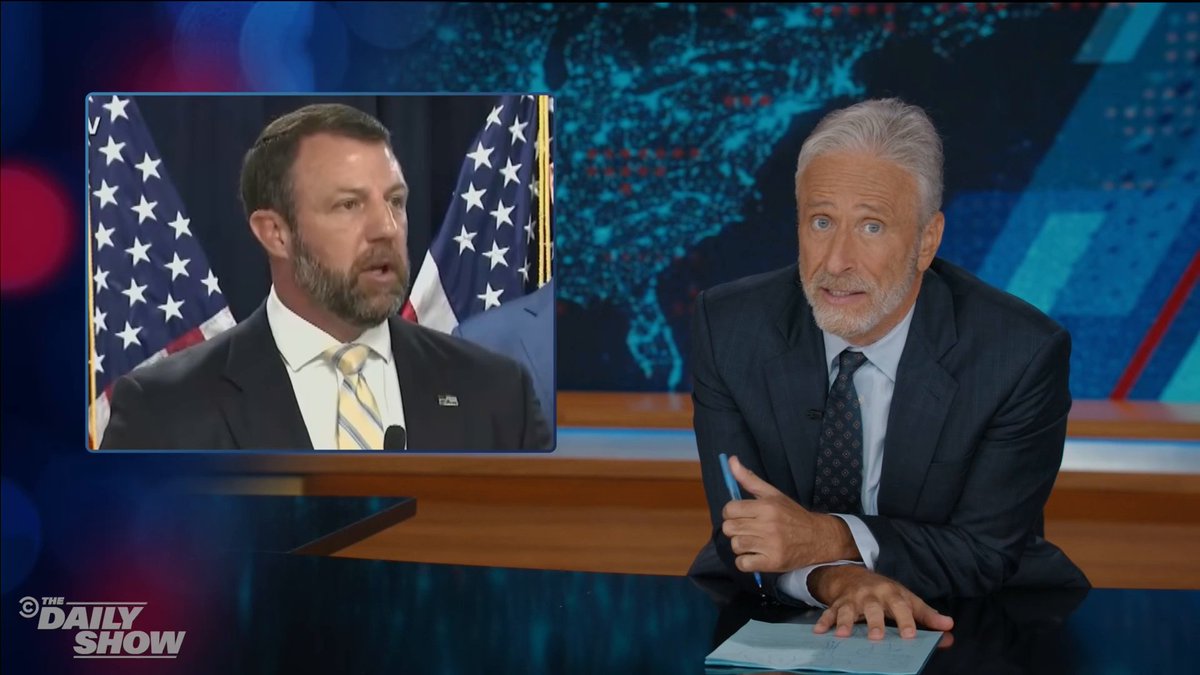 Jon Stewart breaks down how everything conservatives claim about immigrants (stealing jobs, draining resources) is what AI is actually doing