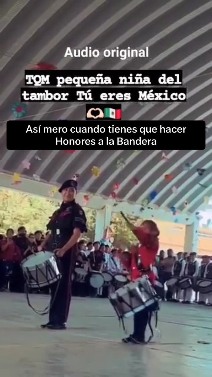 Aplausos a la Niña del Tambor 👏🏻👏🏻🇲🇽👏🏻👏🏻