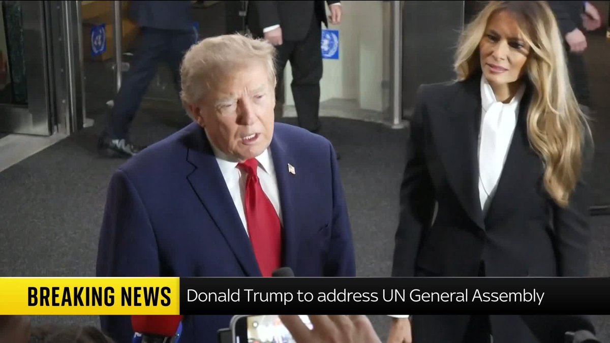 "You should not be here covering me." Donald Trump says he is "surprised" CNN is reporting on his arrival at the UN General Assembly, after the U.S. President banned the outlet from reporting in the White House last week. 📺 Sky 501, Virgin 602