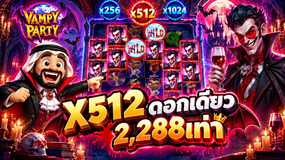 X512 ดอกเดียว 2,288เท่า🔥🔥 > #เกมVampy party #ค่ายPP อยากเล่นตามบัง➤ ------------------------------------- #บังนูรูน #บังนูรูนNo.1